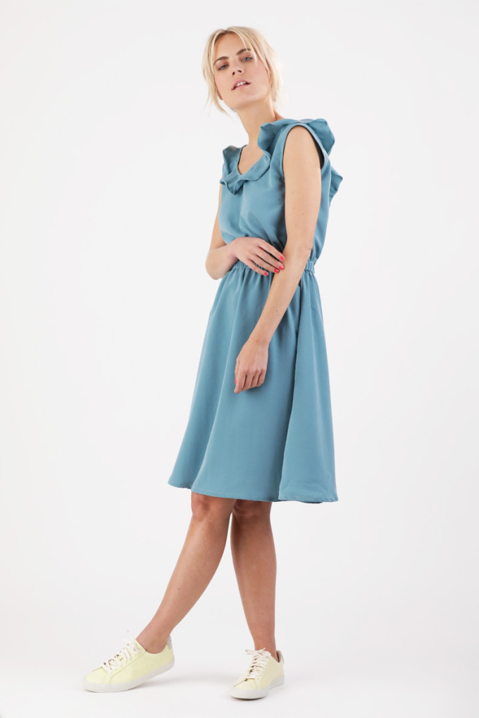 Patron robe / blouse femme pdf Chari Schnittchen Patterns, en allemand & en anglais