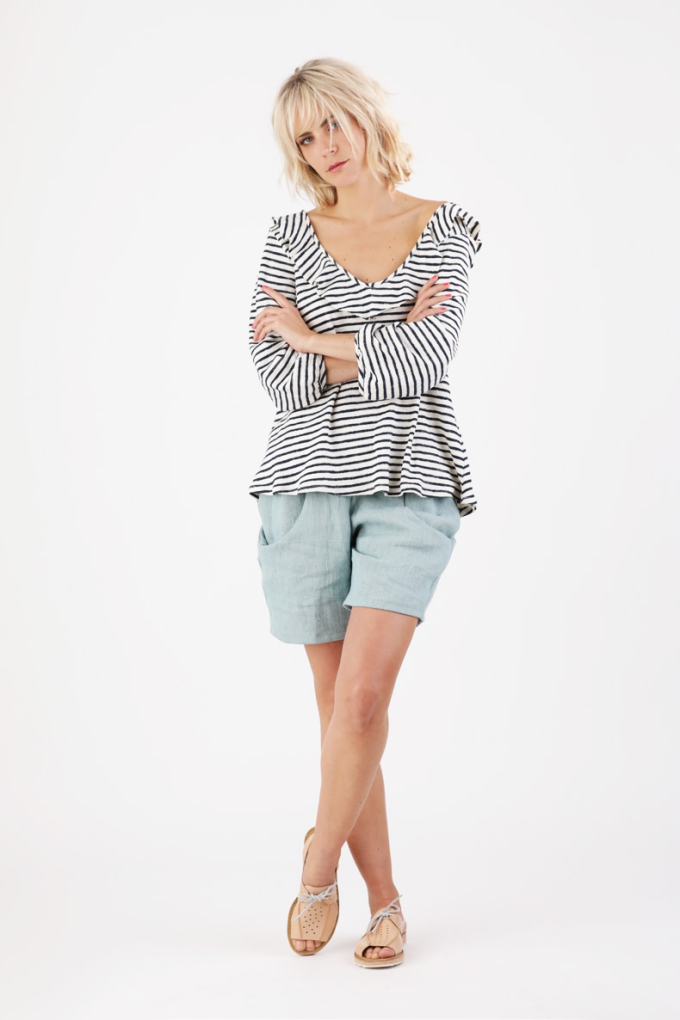 Patron robe / blouse femme pdf Chari Schnittchen Patterns, en allemand & en anglais