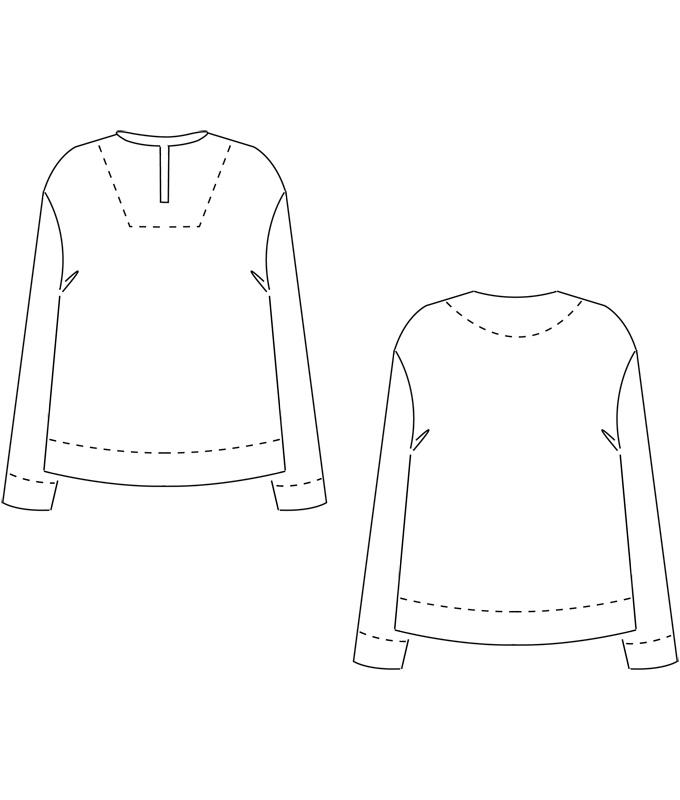 E-Book Schnittchen Patterns Dames Shirt Betty, Duits & Engels