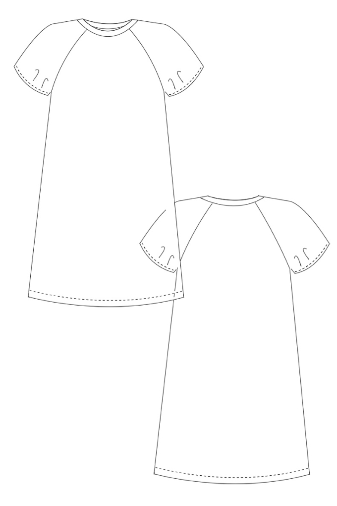 Patron robe / t-shirt femme pdf Laisa Schnittchen Patterns, en allemand & en anglais