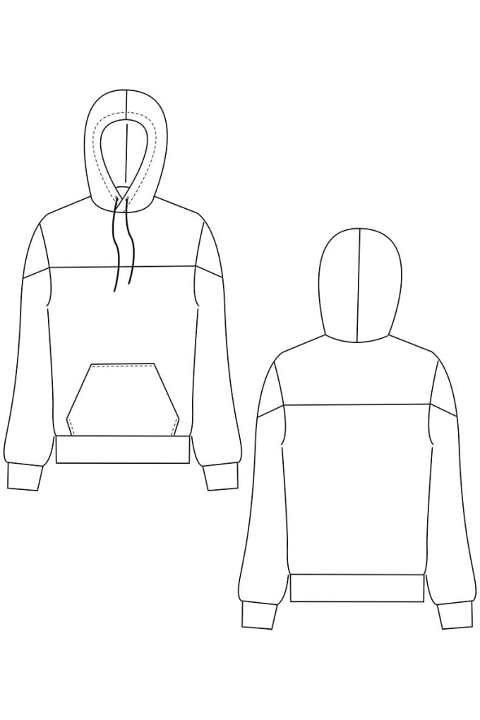 E-Book Schnittchen Patterns Family-Hoodie Ada, Duits & Engels