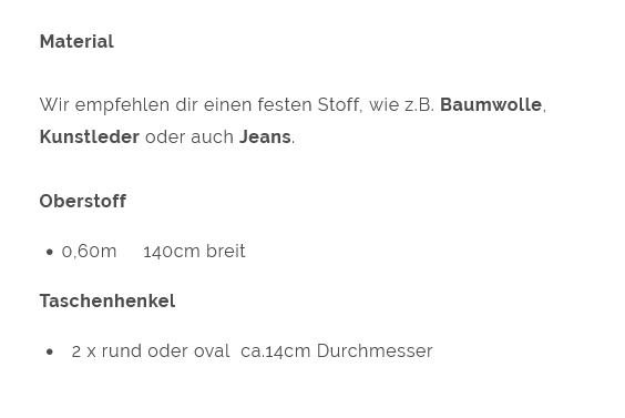 Ebook patron sac à main femme Gina Schnittmuster Berlin, en allemand