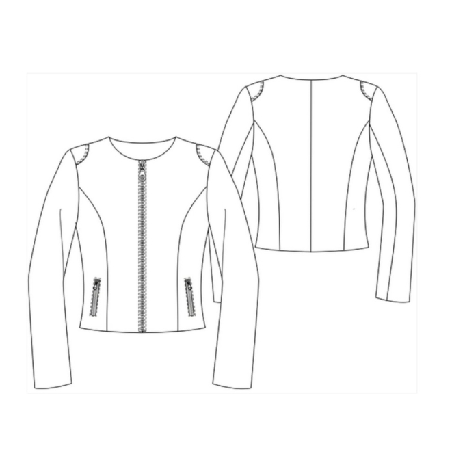 E-Book Schnittmuster Berlin - Bikerjacke Estelle, german
