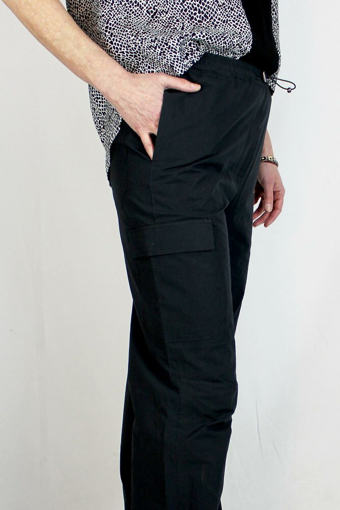 Pantalon de Training Femme en Coton Chic Élastique Taille Haute avec Poche  - Marron ZP