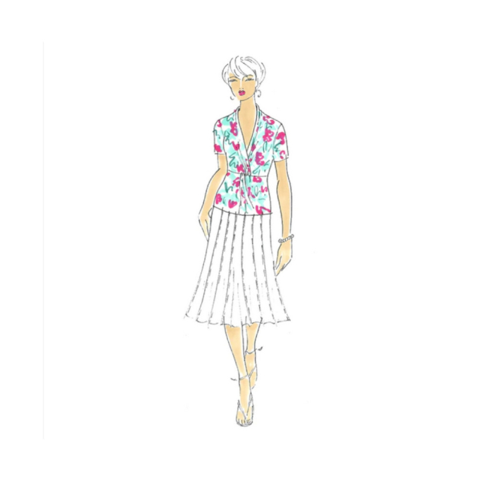 E-Book Schnittmuster Berlin - Knot-Shirt Edda , duits