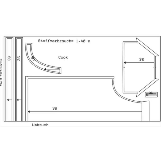E-Book Schnittmuster Berlin - Kochschürze Cook, duits
