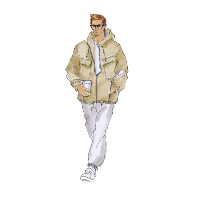 E-Book Schnittmuster Berlin - Männer Windbreaker Moritz, duits