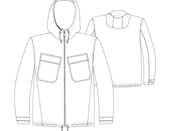 E-Book Schnittmuster Berlin - Männer Windbreaker Moritz, duits
