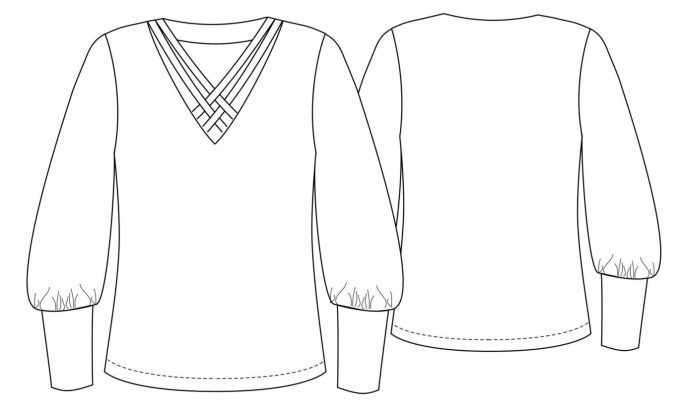 E-Book Schnittmuster Berlin - Pullover Toni, duits