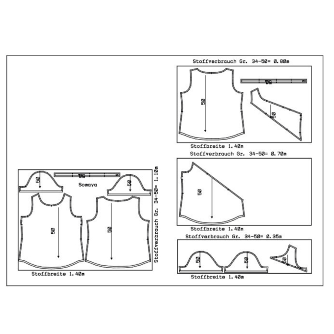 Ebook patron t-shirt femme Somaya Schnittmuster Berlin, en allemand