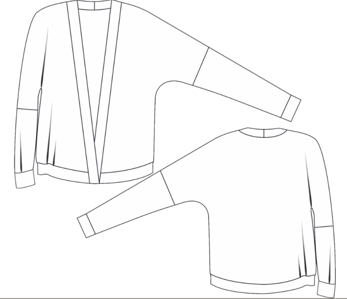 E-Book Schnittmuster Berlin - Strickjacke Laura, duits