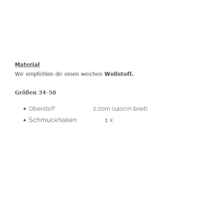 E-book Schnittmuster Berlin - Cape Louisa, Duits
