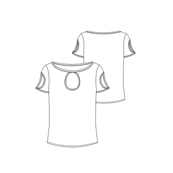E-book Schnittmuster Berlin Cut Out Shirt Brasilia, Duits