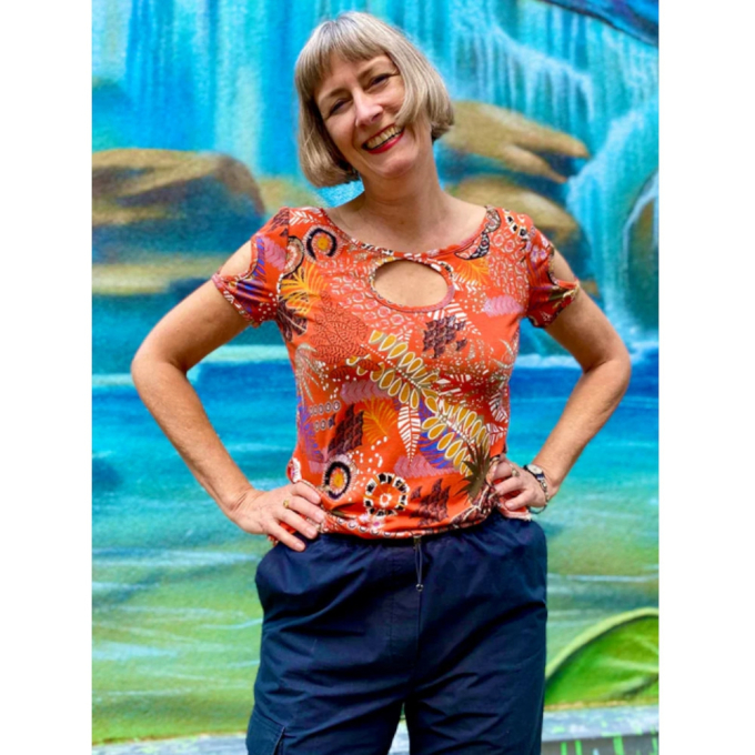 E-book Schnittmuster Berlin Cut Out Shirt Brasilia, Duits