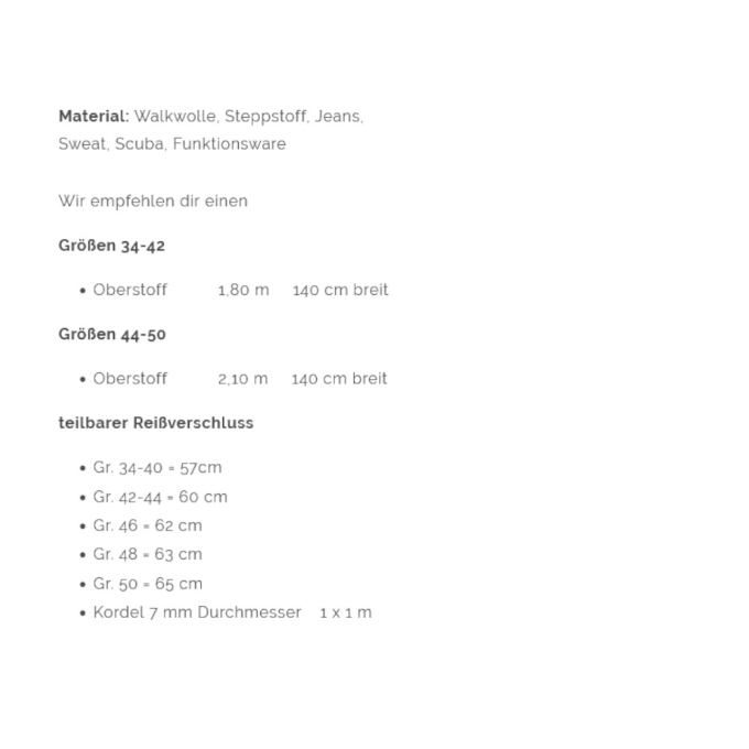 E-Book Schnittmuster Berlin Damen Jacke Atlanta
