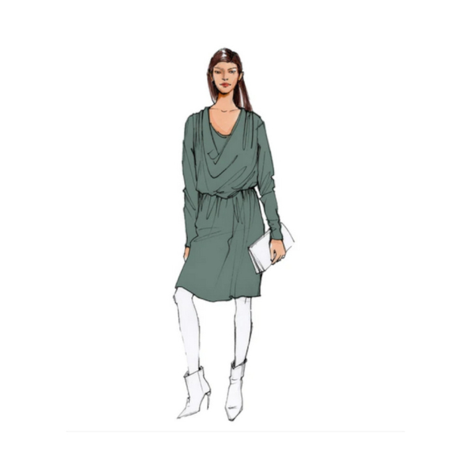 E-Book Schnittmuster Berlin Damen Jerseykleid Jana