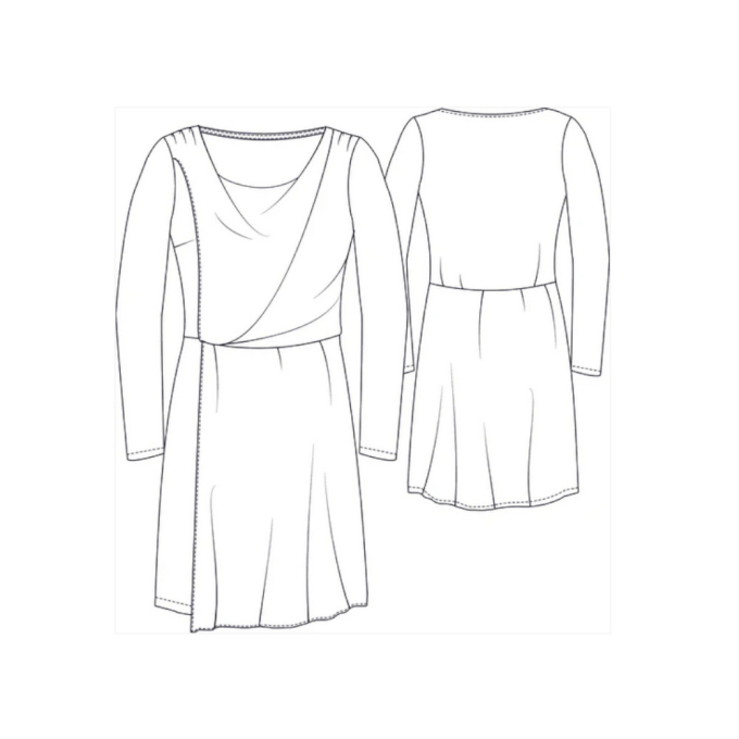 E-Book Schnittmuster Berlin Damen Jerseykleid Jana