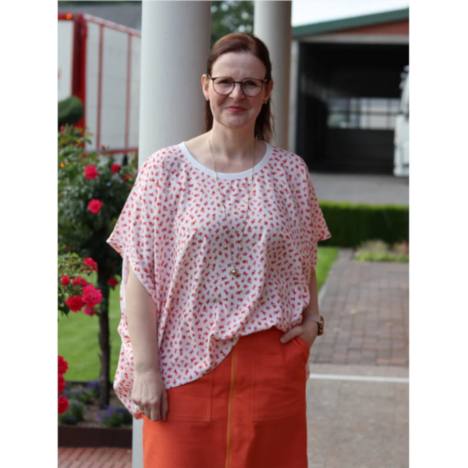 E-Book Schnittmuster Berlin Oversize Blouse Bea, german