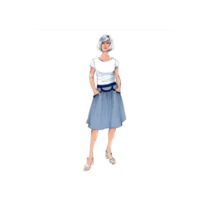 E-Book Schnittmuster Berlin Damen Rock Fay