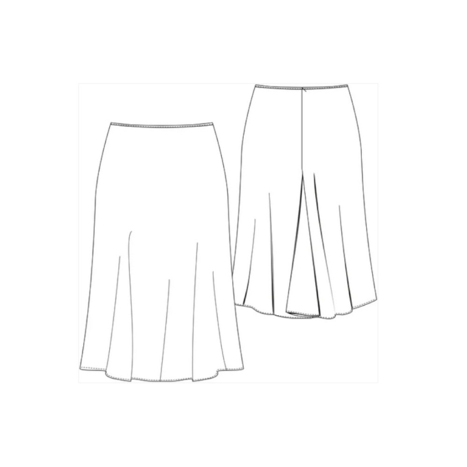 E-Book Schnittmuster Berlin Skirt Frederike, german