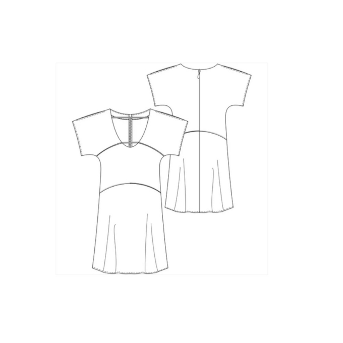 E-Book Schnittmuster Berlin Damen Sommerkleid Finola