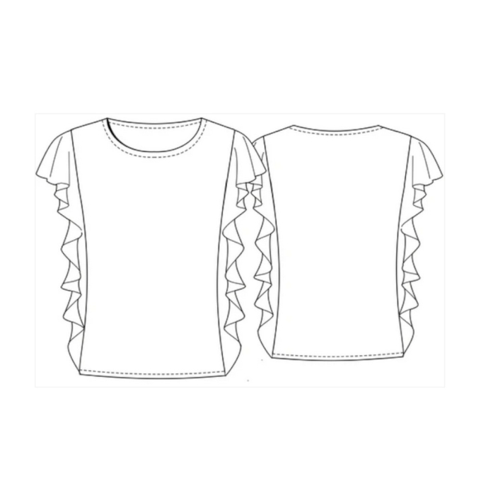 E-book Schnittmuster Berlin T-Shirt Antonia, Duits