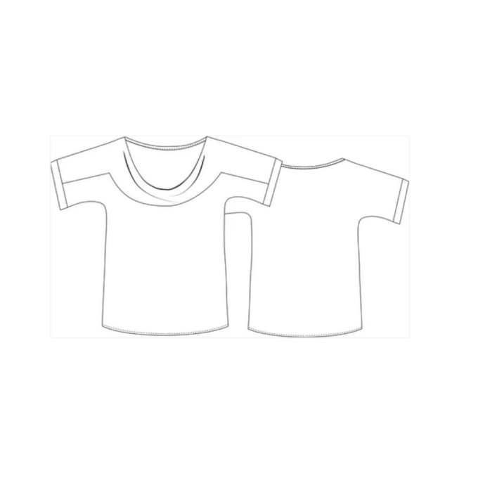 E-book Schnittmuster Berlin Wasserfallshirt Fabia, Duits