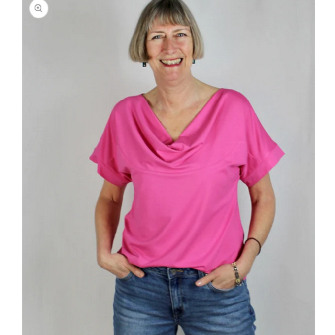 E-book Schnittmuster Berlin Wasserfallshirt Fabia, Duits