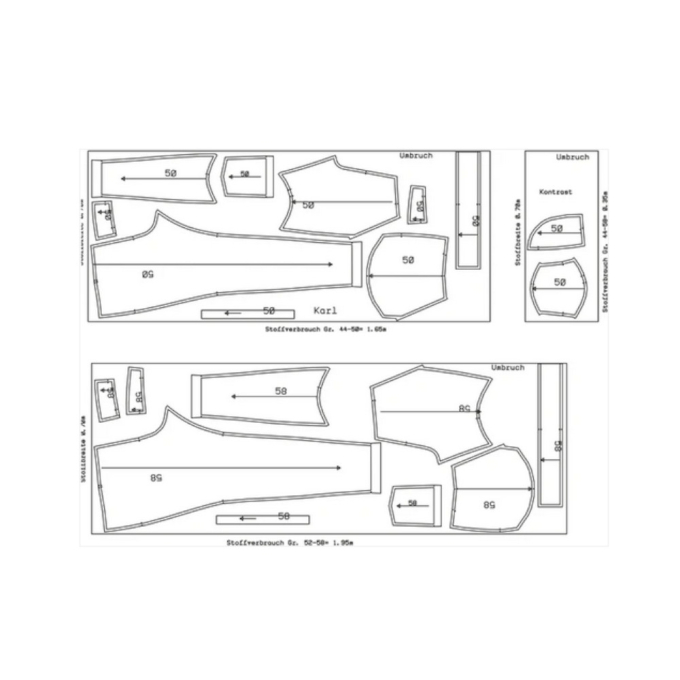 E-Book Schnittmuster Berlin Herren Sweatpants Karl, Duits