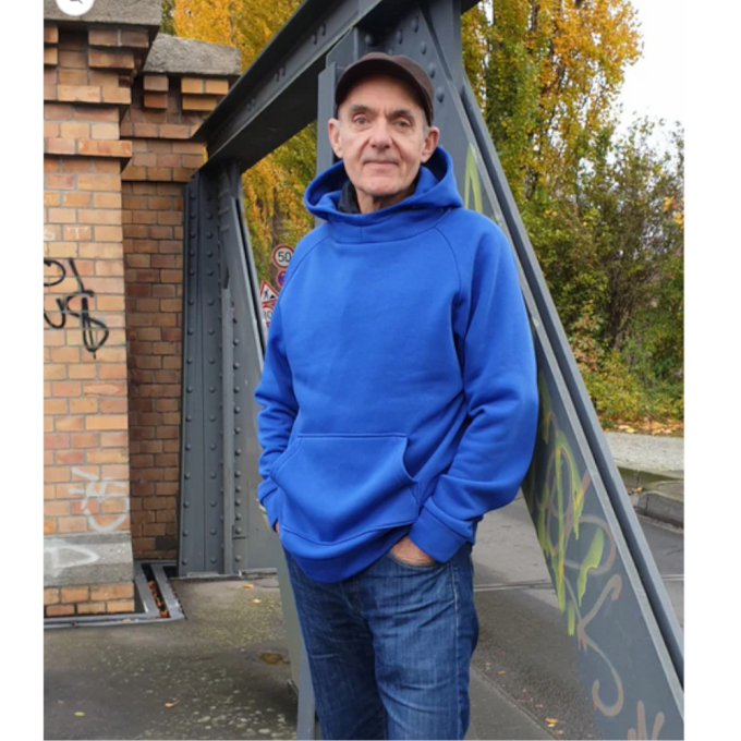 E-book Schnittmuster Berlin Unisex Hoodie David, Duits