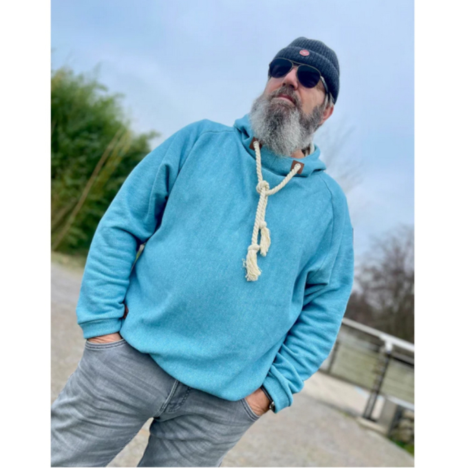 E-book Schnittmuster Berlin Unisex Hoodie David, Duits