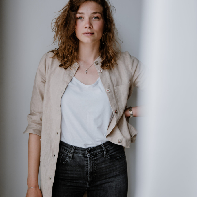 Ebook patron robe chemise femme OLIV Sew Simple, en allemand