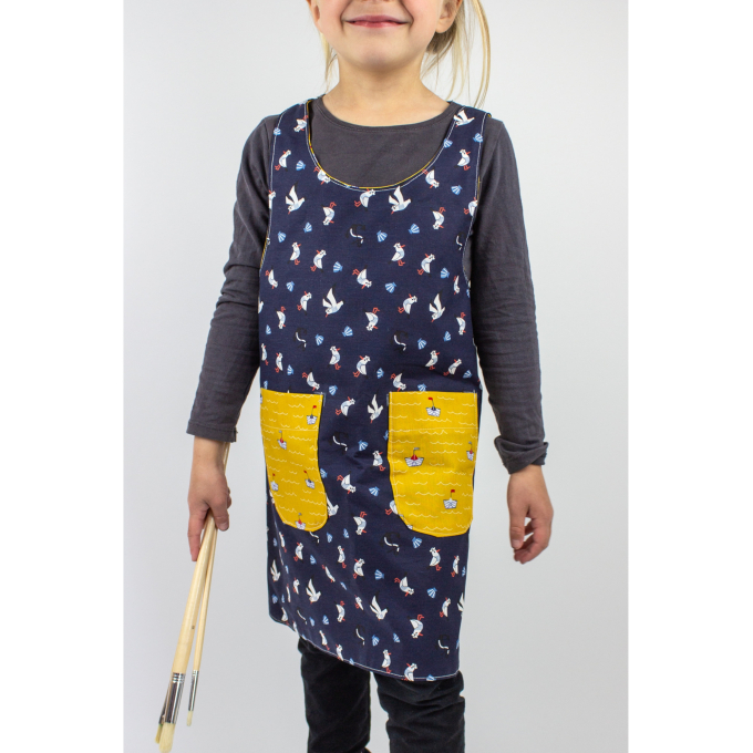 Ebook patron robe tablier enfant AIKO Sew Simple, en allemand