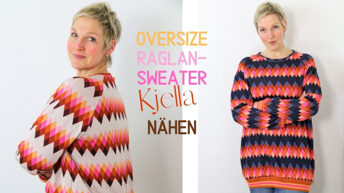 E-Book Sew Simple Oversize Raglansweater Kjella, german
