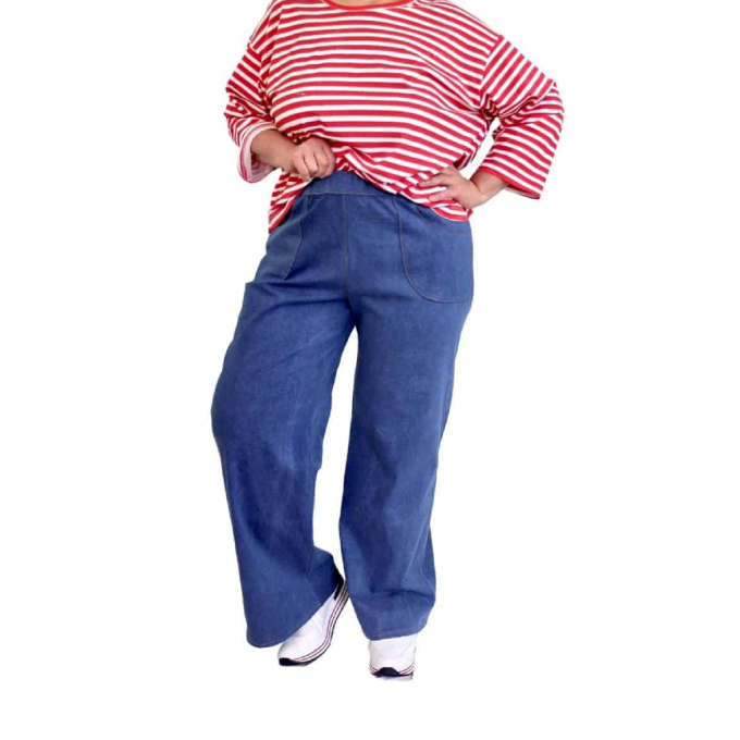 E-Book Sew Simple Wide Leg Jeans Ellis, german