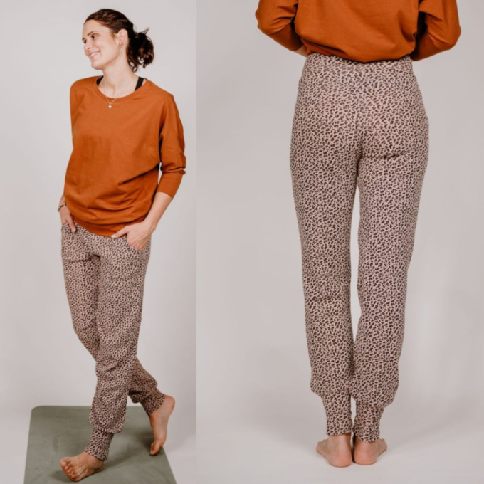 Patron pantalon de yoga femme pdf Ylvi Sew Simple, en allemand