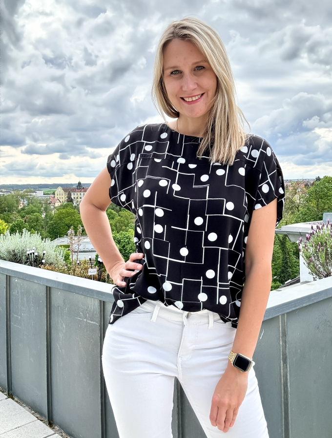 Patron blouse femme pdf Peony Sew4Me, en allemand