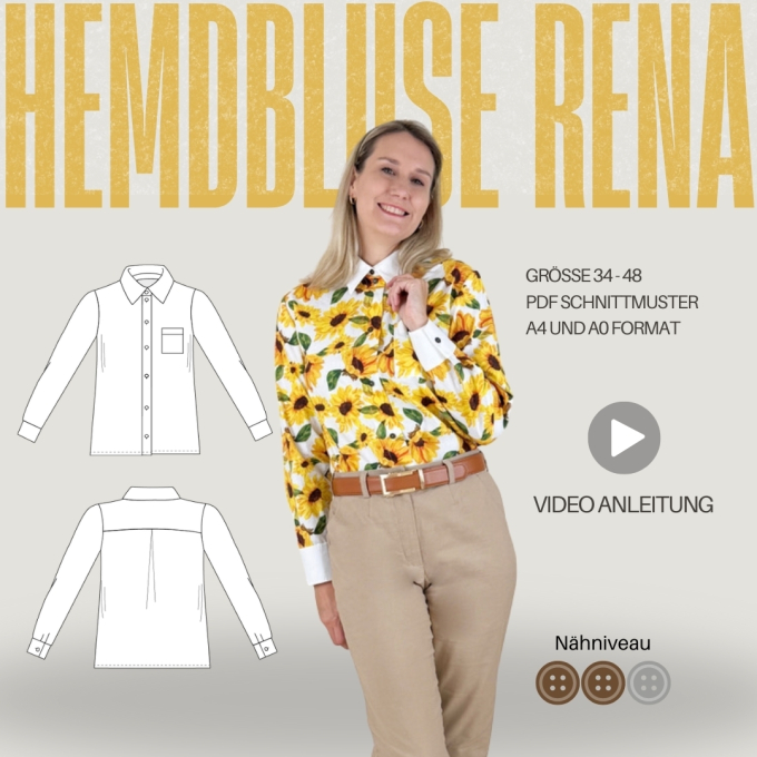 E-Book Sew4Me Hemdbluse RENA Damen
