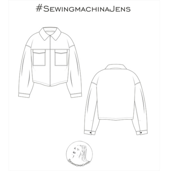 E-Book Sewingmachina Oversize Jacke Jens, german