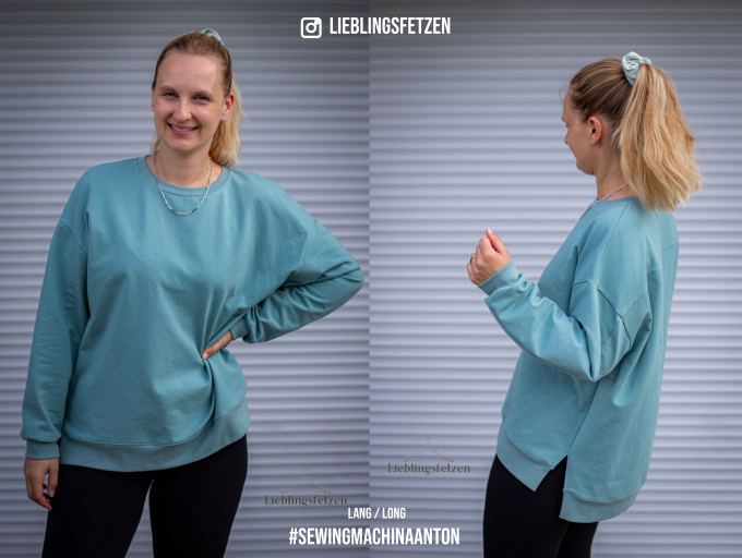 E-book Sewingmachina Oversize Pullover Anton, Duits en Engels