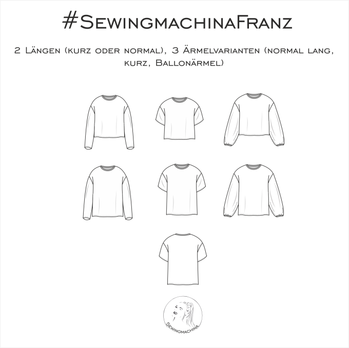 E-book Sewingmachina Oversizeshirt Franz, Duits