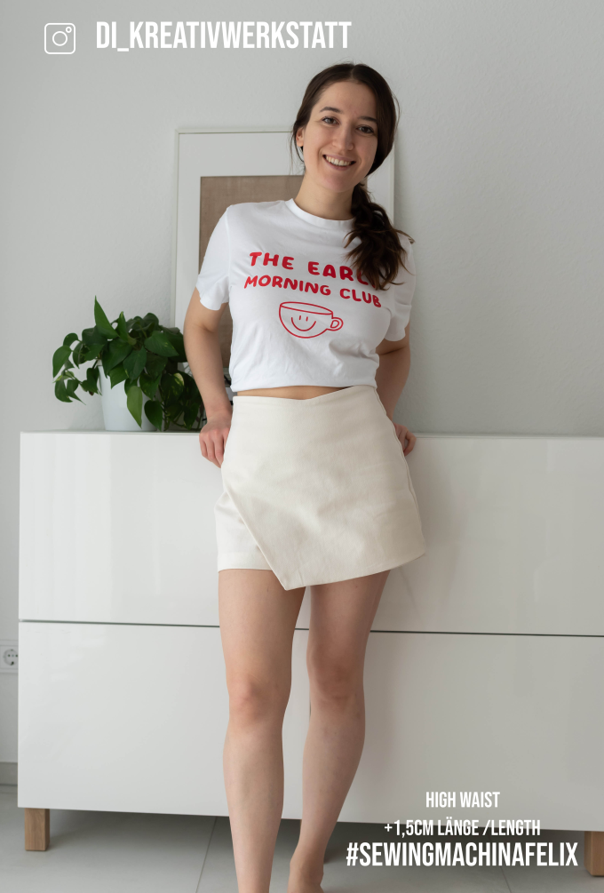 E-book Sewingmachina Skort Felix, Duits en Engels