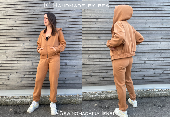 Patron veste sweat femme pdf Henri Sewingmachina, en allemand & en anglais