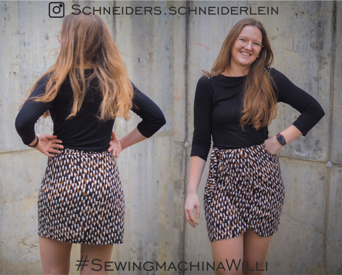 Patron jupe femme pdf Willi Sewingmachina, en allemand