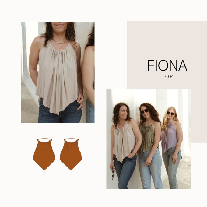 E-Book SewItYourselfPattern Fiona Top Dames, Duits