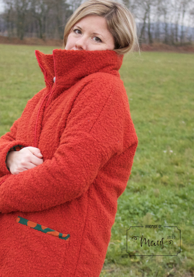 E-Book Simi-Jo Damen Oversize Zipper Cardigan