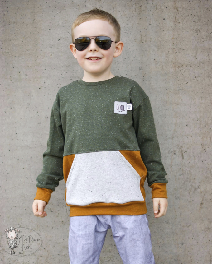 Patron sweat-shirt / pullover enfant pdf Selma Snygges, en allemand