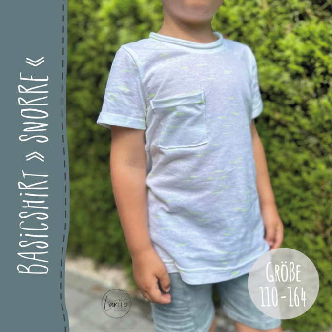 Ebook patron t-shirt enfant Snorre Kids Snygges, en allemand