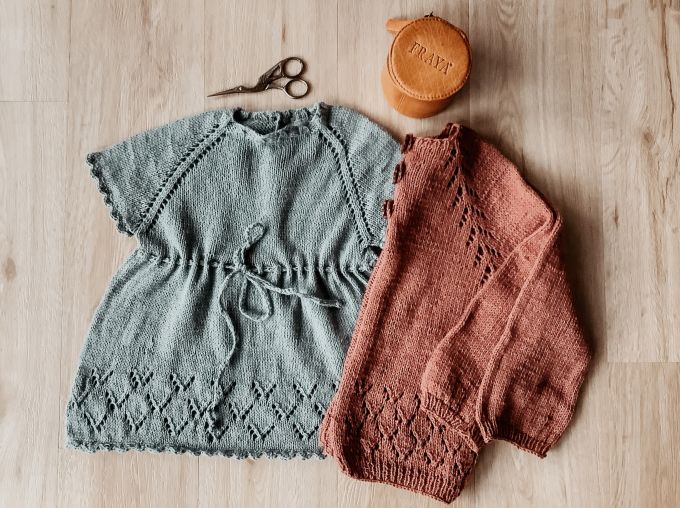 Patron tricot cardigan enfant pdf Edla Kofte Appelbanne Design, en allemand