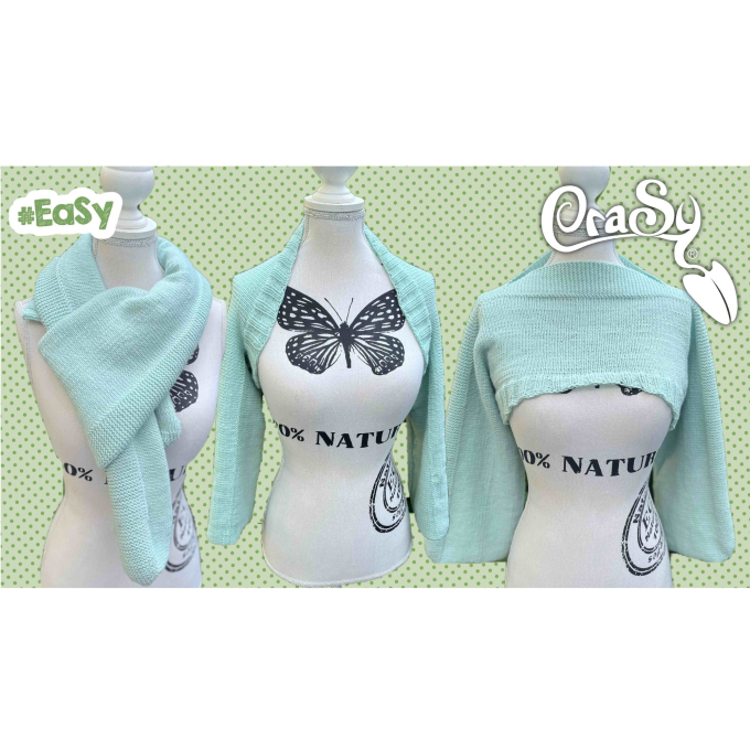 Patron tricot châle / bolero femme pdf Schapulero CraSy, en allemand